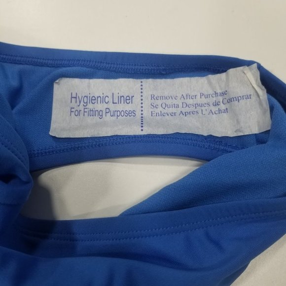 Nike Corset-Back Bandeau One-Piece Swimsuit - Pacific Blue Size Small - Picture 8 of 10